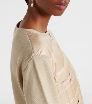 Down-paneled virgin wool cardigan | Moncler