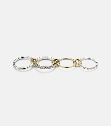 Ring Arla aus 18kt Gelbgold und Sterlingsilber mit Diamanten | Spinelli Kilcollin