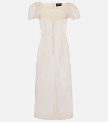 Robe midi en tulle | Simone Rocha