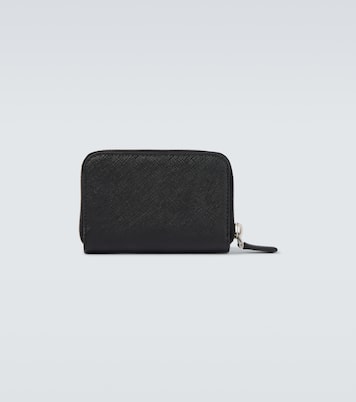 Porte-monnaie en cuir Saffiano à logo | Prada