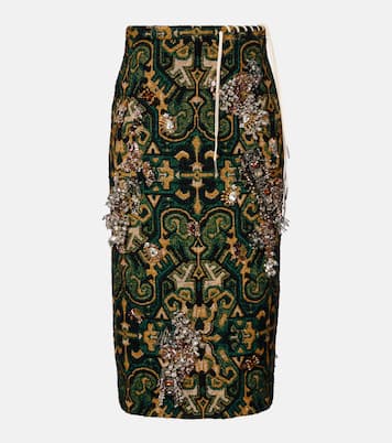 Embellished pencil skirt | Dries Van Noten
