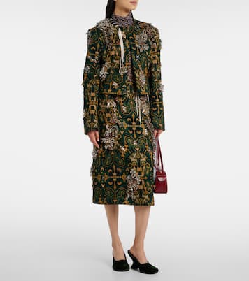 Embellished pencil skirt | Dries Van Noten