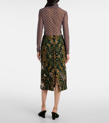 Embellished pencil skirt | Dries Van Noten
