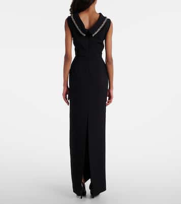 Embellished crêpe gown | Roland Mouret