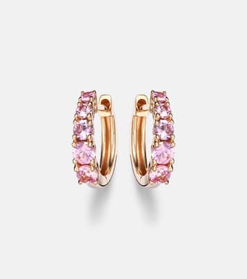 Boucles d'oreilles en or rose 18 ct (750/1000) et saphirs | Anita Ko