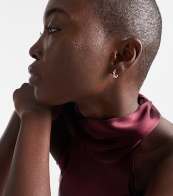 Boucles d'oreilles en or rose 18 ct (750/1000) et saphirs | Anita Ko