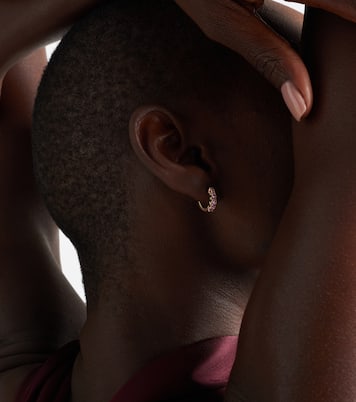 Boucles d'oreilles en or rose 18 ct (750/1000) et saphirs | Anita Ko