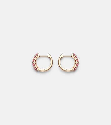 Boucles d'oreilles en or rose 18 ct (750/1000) et saphirs | Anita Ko