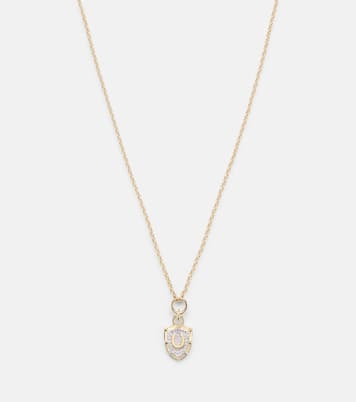 Protection Fine Belcher 18kt gold necklace with diamonds | FoundRae