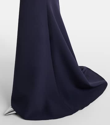 Loura off-shoulder crêpe gown | Safiyaa