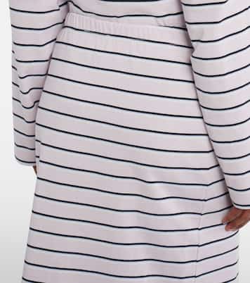 Jupe crayon Sasseline rayée en coton | Rotate