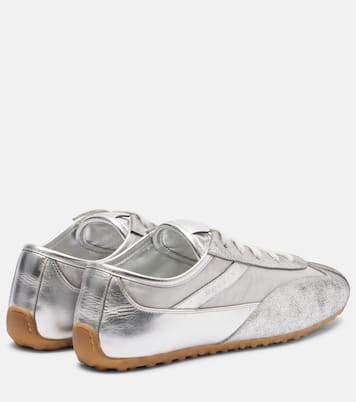 Boxe metallic leather sneakers | McQueen