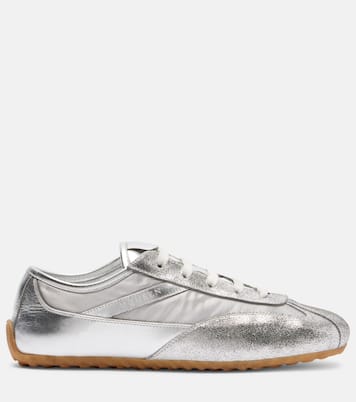 Boxe metallic leather sneakers | McQueen