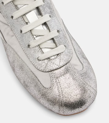 Boxe metallic leather sneakers | McQueen