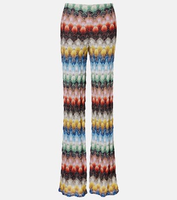 Weite Hose aus Häkelstrick | Missoni