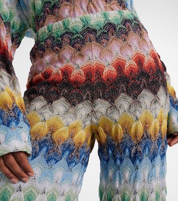 Weite Hose aus Häkelstrick | Missoni