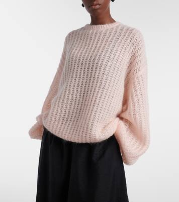 Open-knit oversized mohair-blend sweater | Toteme