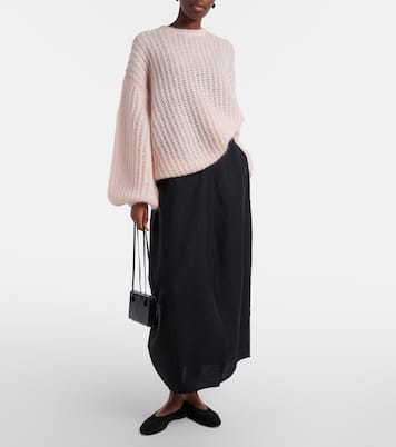 Open-knit oversized mohair-blend sweater | Toteme