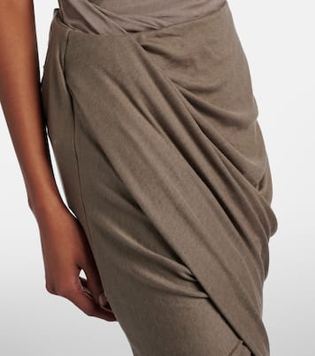 Draped jersey maxi skirt | Entire Studios