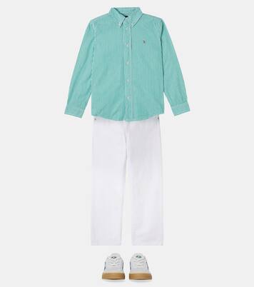 Striped cotton shirt | Polo Ralph Lauren Kids
