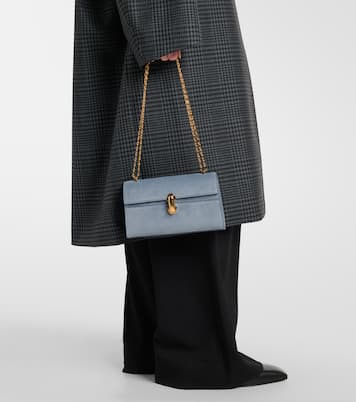 Symmetry Chain Mini suede crossbody bag | Savette