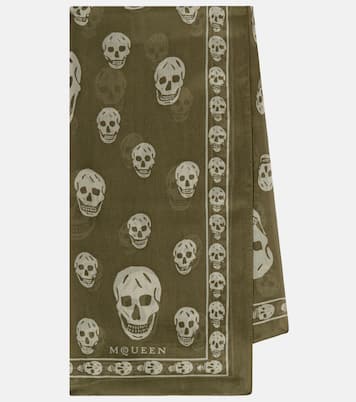 Printed silk scarf | McQueen
