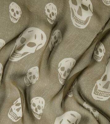 Printed silk scarf | McQueen