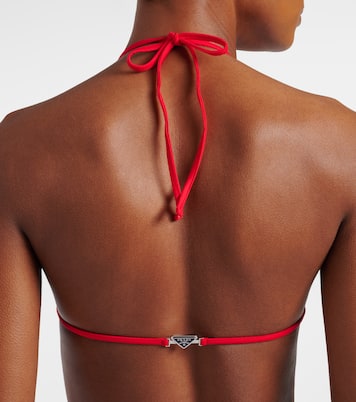 Striped bikini top | Prada