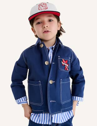 x Maison Kitsuné Arnold棉质棒球帽 | Bonpoint