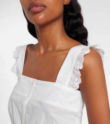 Clive cotton poplin top | Poupette St Barth