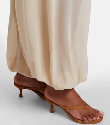 Pantalon ballon Mio en crêpe transparent | The Frankie Shop