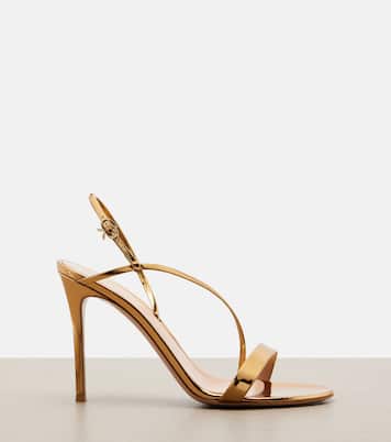 Sandalias de piel metalizada | Gianvito Rossi