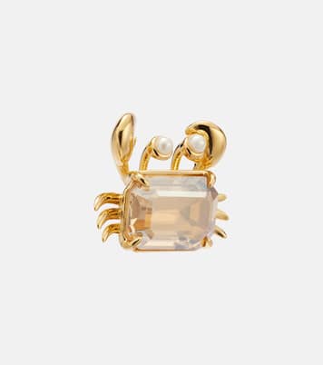 Crab embellished earrings | Oscar de la Renta