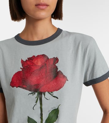 Printed cotton-blend T-shirt | Acne Studios
