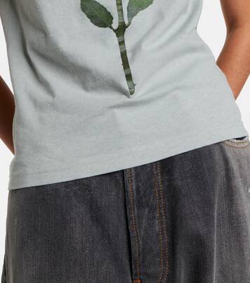 Printed cotton-blend T-shirt | Acne Studios