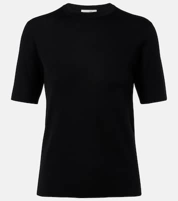T-shirt Ozzi en soie mélangée | The Row