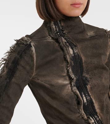 Gary distressed denim jacket | Rick Owens