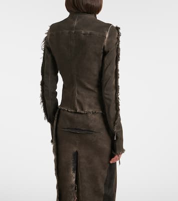 Gary distressed denim jacket | Rick Owens
