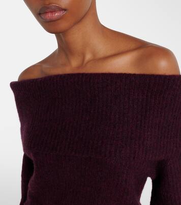 Off-Shoulder-Pullover aus Kaschmir und Seide | Jardin des Orangers
