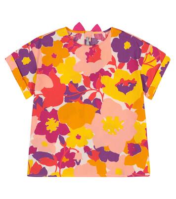 Floral cotton poplin top | Il Gufo
