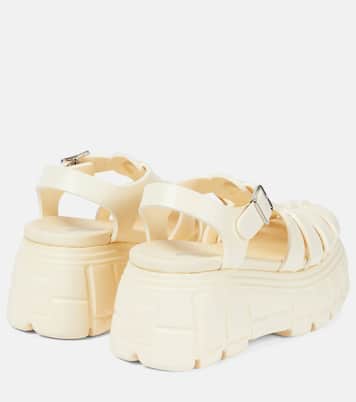 Plateausandalen aus Leder | Miu Miu