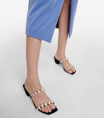 Amara 45 embellished suede sandals | Jimmy Choo