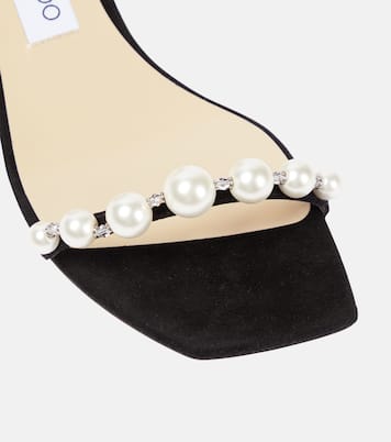 Amara 45 embellished suede sandals | Jimmy Choo