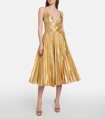 Vestido midi Winda plisado | Altuzarra