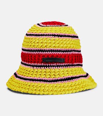 Logo cotton crochet bucket hat | Stella McCartney