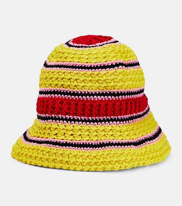 Logo cotton crochet bucket hat | Stella McCartney
