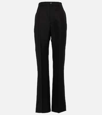 High-rise virgin wool pants | Balenciaga