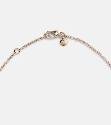 Nudo 18kt rose and white gold necklace with topaz, mother-of-pearl, and diamonds | Pomellato