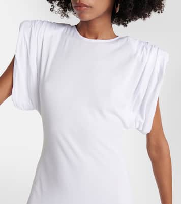 Ruched jersey midi dress | Wardrobe.NYC