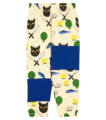 Chef Cat cotton jersey sweatpants | Mini Rodini